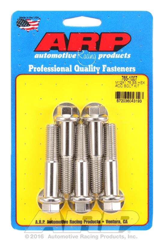 ARP ARP M12 x 1.75 x 60 hex SS bolts (765-1007) SR