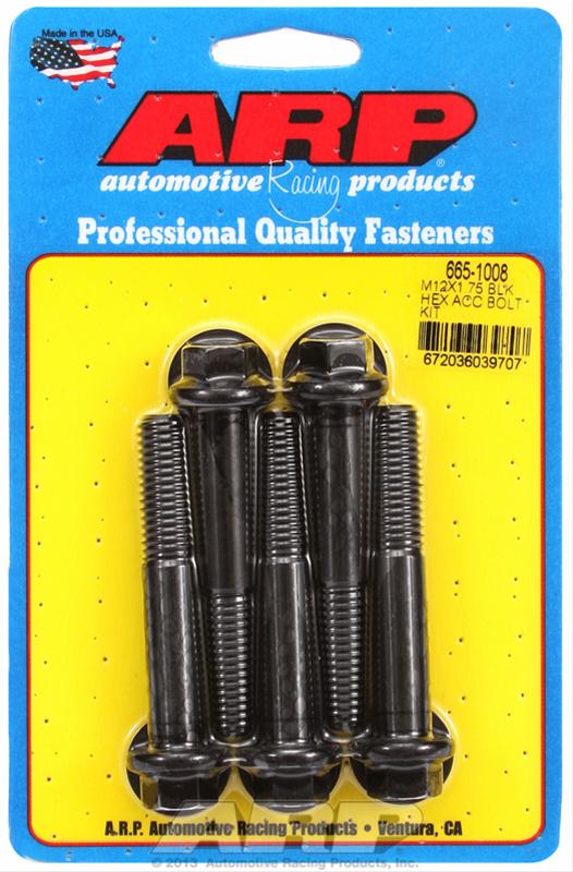 ARP ARP M12 x 1.75 x 70 hex black oxide bolts (665-1008) SR