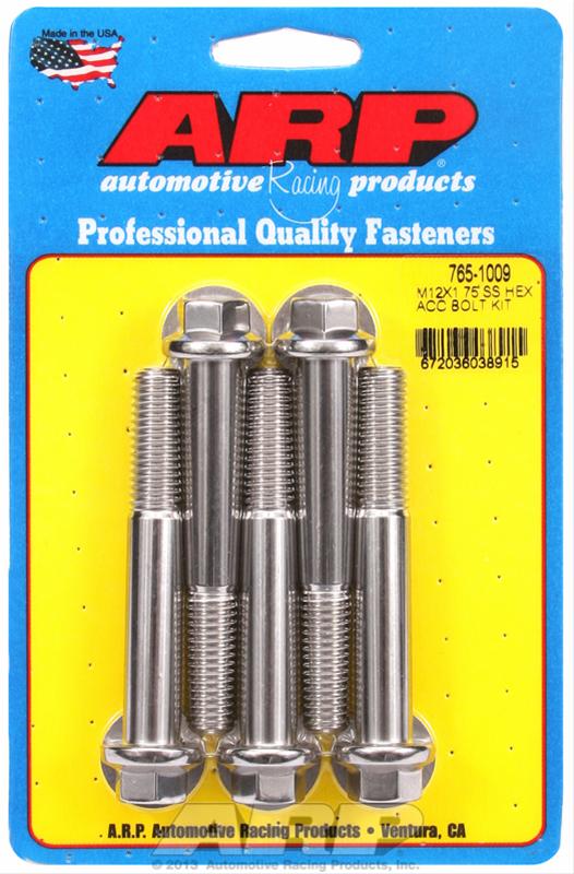 ARP ARP M12 x 1.75 x 80 hex SS bolts (765-1009) SR