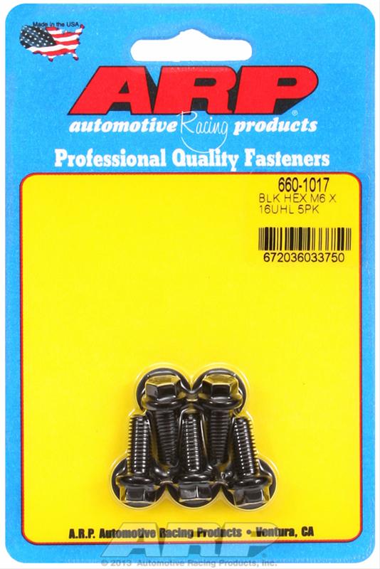 ARP ARP M6 x 1.00 x 16 hex black oxide bolts (660-1017) SR