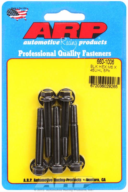 ARP ARP M6 x 1.00 x 45 hex black oxide bolts (660-1006) SR