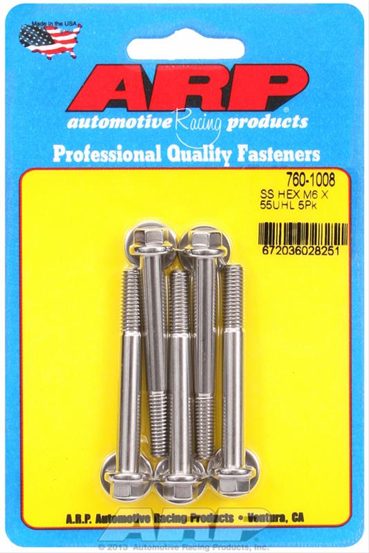 ARP ARP M6 x 1.00 x 55 hex SS bolts (760-1008) SR