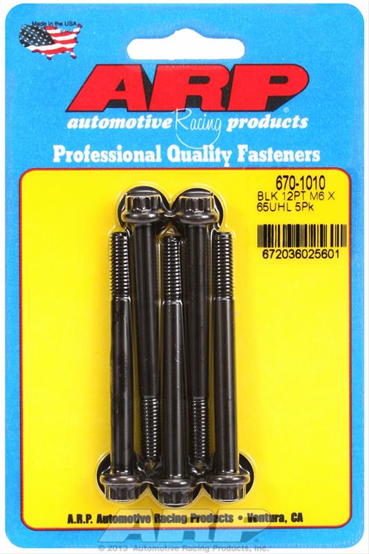 ARP ARP M6 x 1.00 x 65 12pt black oxide bolts (670-1010) SR