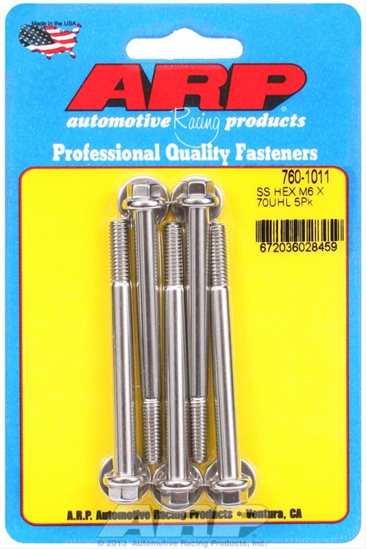 ARP ARP M6 x 1.00 x 70 hex SS bolts (760-1011) SR