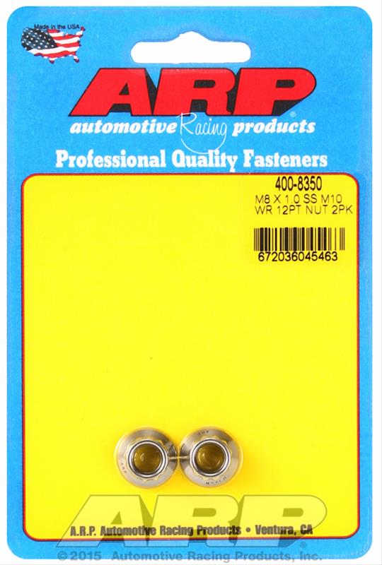 ARP ARP M8 X 1.00 (M10 wr) SS 12pt nut kit (400-8350) SR