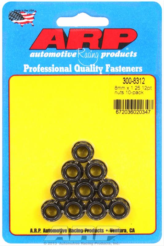 ARP ARP M8 x 1.25 12pt Nut Kit 10 Pack (300-8312) SR