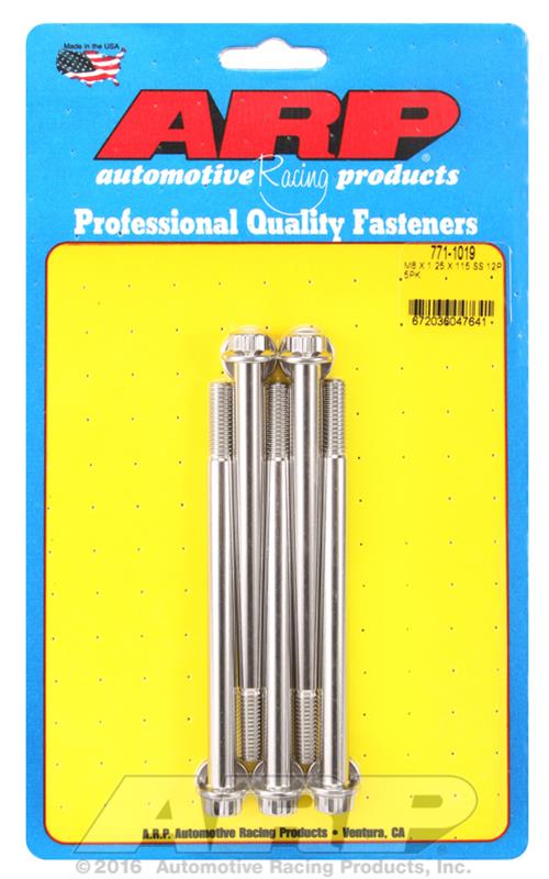 ARP ARP M8 x 1.25 x 115 12pt SS bolts (771-1019) SR