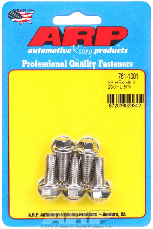 ARP ARP M8 x 1.25 x 20 hex SS bolts (761-1001) SR
