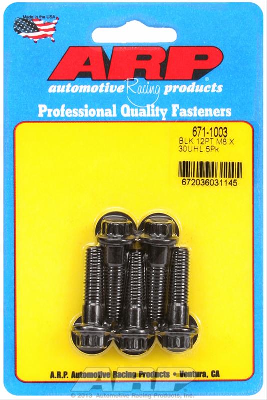 ARP ARP M8 x 1.25 x 30 12pt black oxide bolts (671-1003) SR