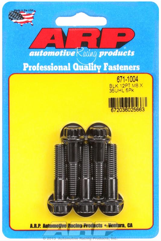 ARP ARP M8 x 1.25 x 35 12pt black oxide bolts (671-1004) SR