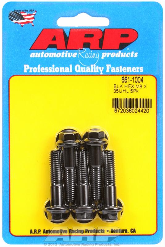 ARP ARP M8 x 1.25 x 35 hex black oxide bolts (661-1004) SR