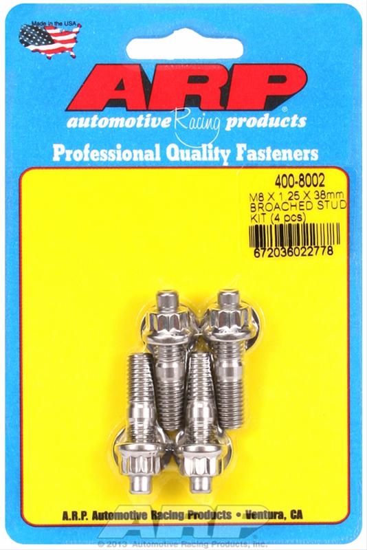 ARP ARP M8 X 1.25 X 38mm broached stud kit - 4pcs (400-8002) SR