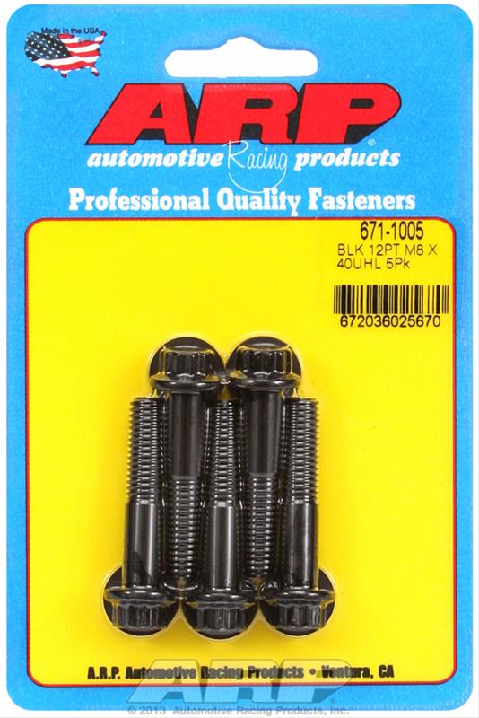 ARP ARP M8 x 1.25 x 40 12pt black oxide bolts (671-1005) SR