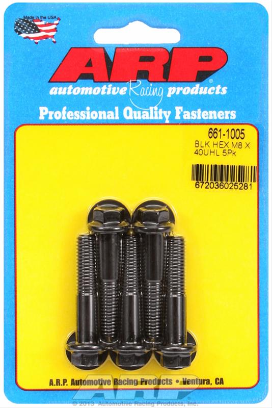 ARP ARP M8 x 1.25 x 40 hex black oxide bolts (661-1005) SR