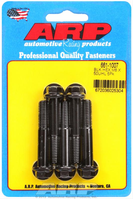 ARP ARP M8 x 1.25 x 50 hex black oxide bolts (661-1007) SR