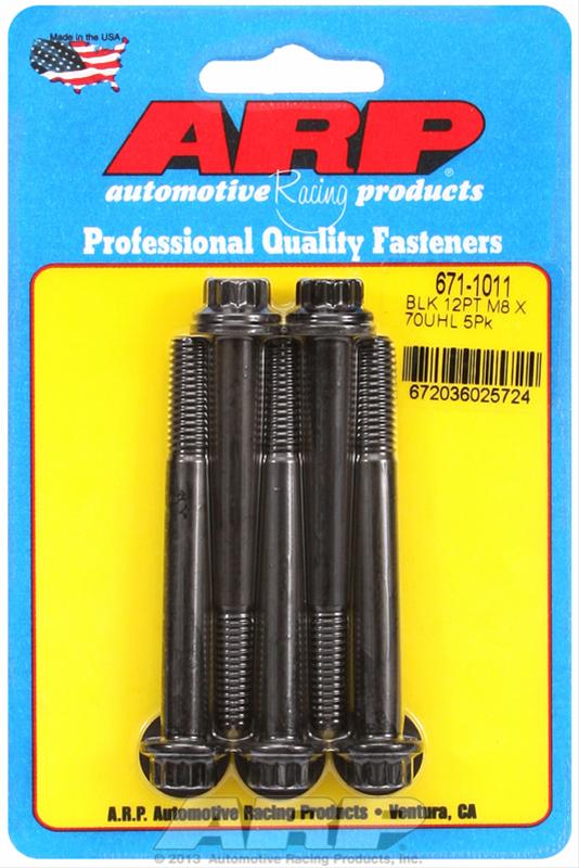 ARP ARP M8 x 1.25 x 70 12pt black oxide bolts (671-1011) SR