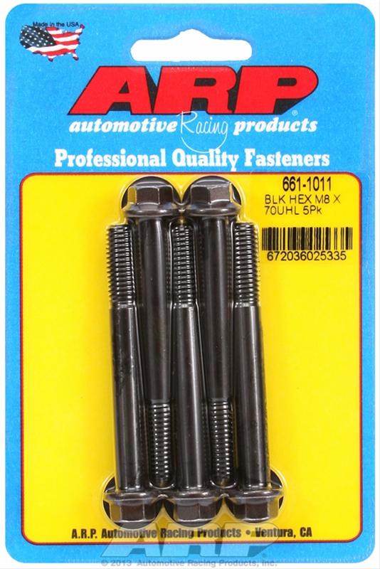 ARP ARP M8 x 1.25 x 70 hex black oxide bolts (661-1011) SR