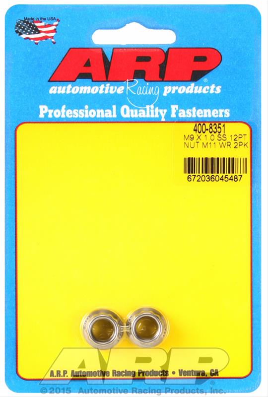 ARP ARP M9 X 1.00 (M11 wr) SS 12pt nut kit (400-8351) SR