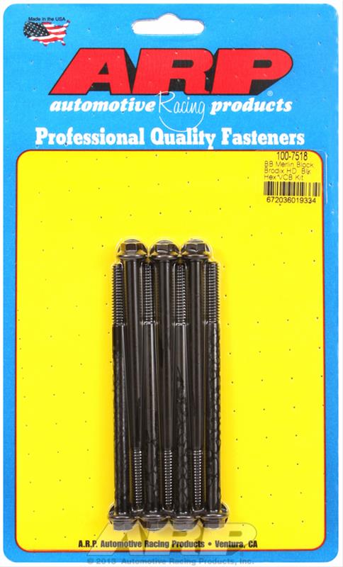 ARP ARP Merlin block, Brodix head BB  hex valve cover bolt kit (100-7518) SR