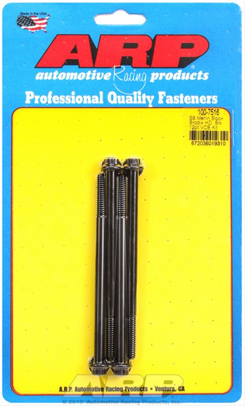 ARP ARP Merlin block, Brodix head SB 12pt valve cover bolt kit (100-7516) SR