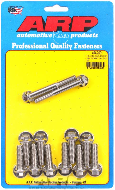 ARP ARP Pontiac 350-400 SS hex intake manifold bolt kit (494-2001) SR