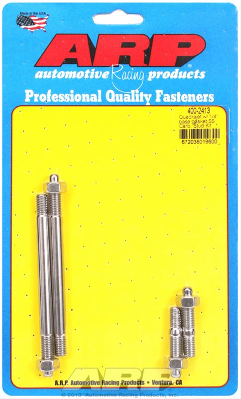 ARP ARP Quadrajet with 1/4" base gasket, SS carb stud kit (400-2413) SR