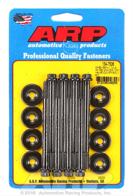 ARP ARP SB Chevy GENIII IV/LS w/.750 spacer 12pt valve cover bol (134-7506) SR