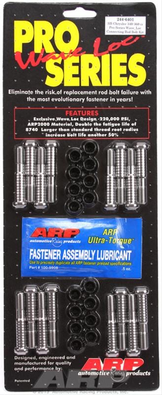 ARP ARP SB Chrysler 318-340-360  pro wave-loc rod bolt kit (244-6401) SR