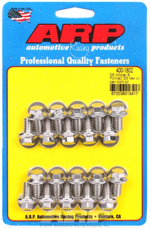ARP ARP SB Mopar & Pontiac SS hex oil pan bolt kit (400-1802) SR