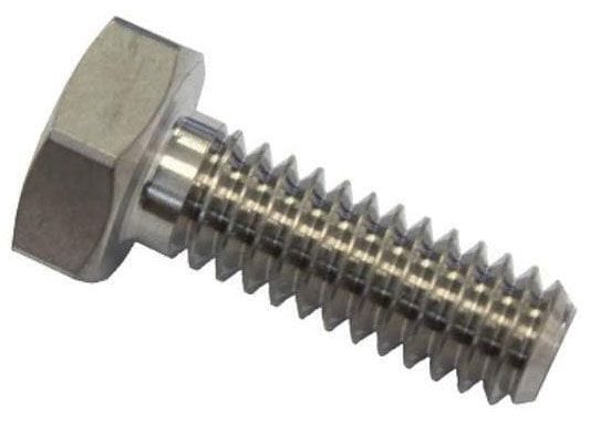 ASTRO 1/4-28 UNF x .750" UHL, Hex Head, Full Thread Length, Each Astro Titanium Titanium Bolt AST-5407 SR