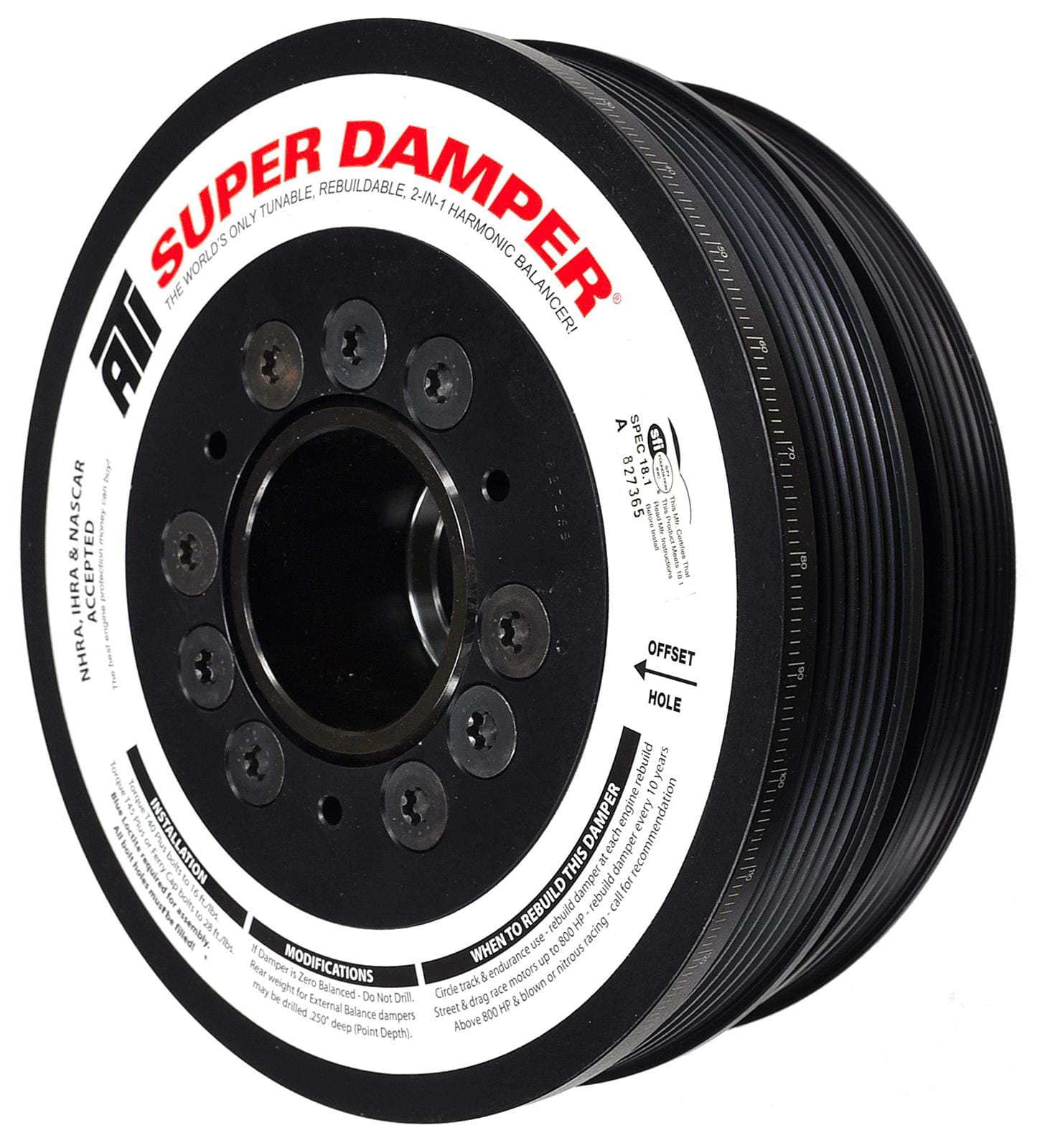 ATI Performance Products ATI Super Damper Serpentine Series Harmonic Balancers ATI917266 SR