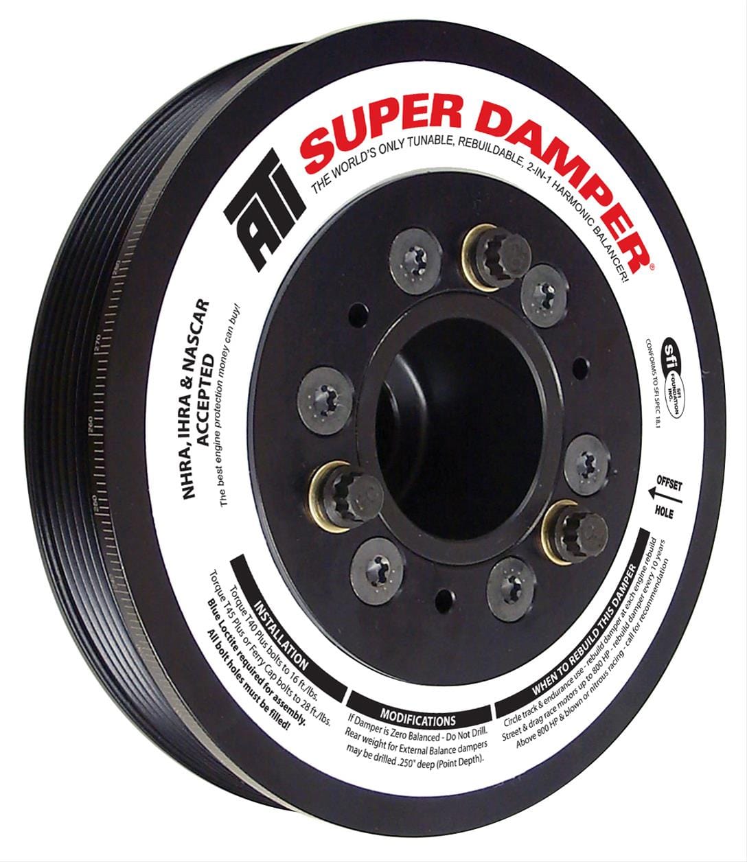 ATI Performance Products ATI Super Damper Serpentine Series Harmonic Balancers ATI917268 SR