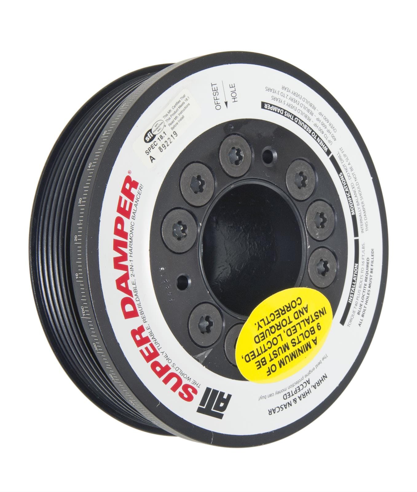 ATI Performance Products ATI Super Damper Serpentine Series Harmonic Balancers ATI918584 SR
