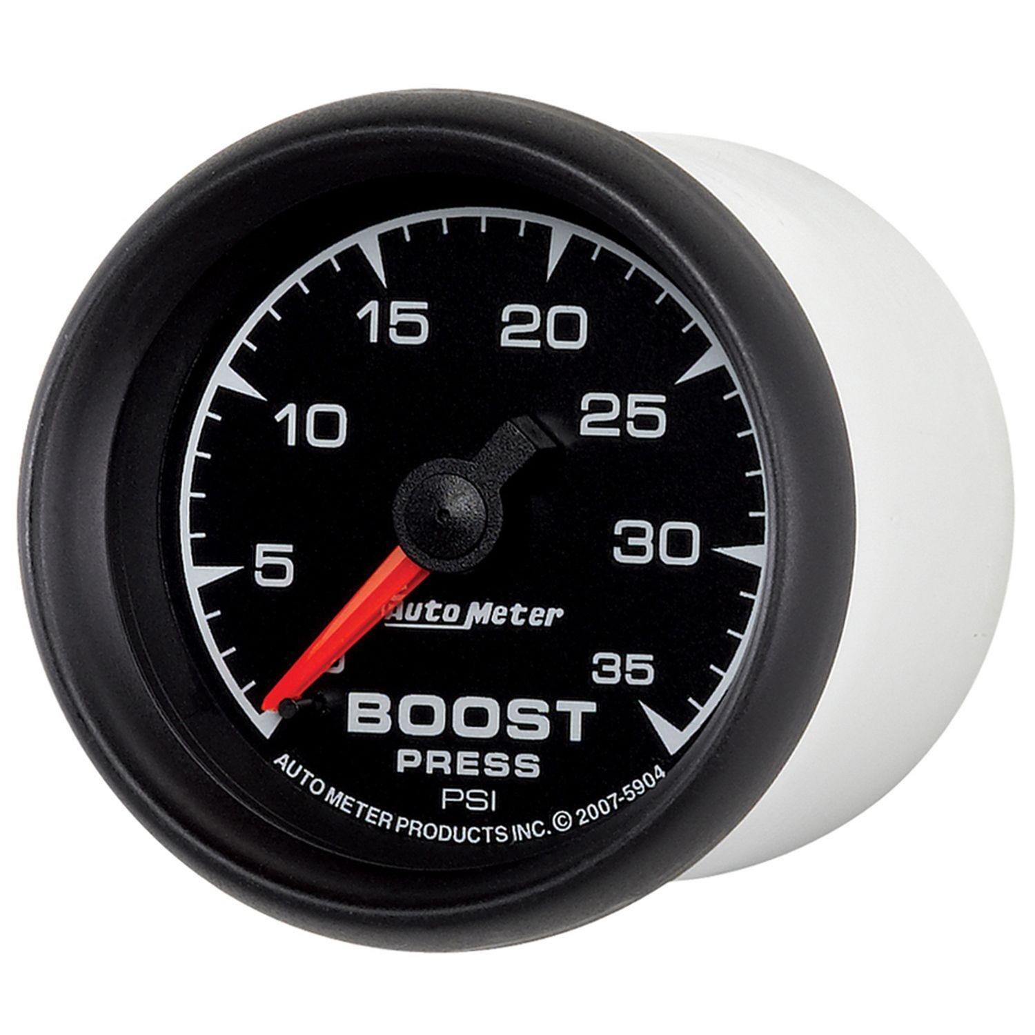 AUTOMETER 2-1/16", Full Sweep, 0-35 psi Auto Meter ES Series Boost Gauge AU5904 SR