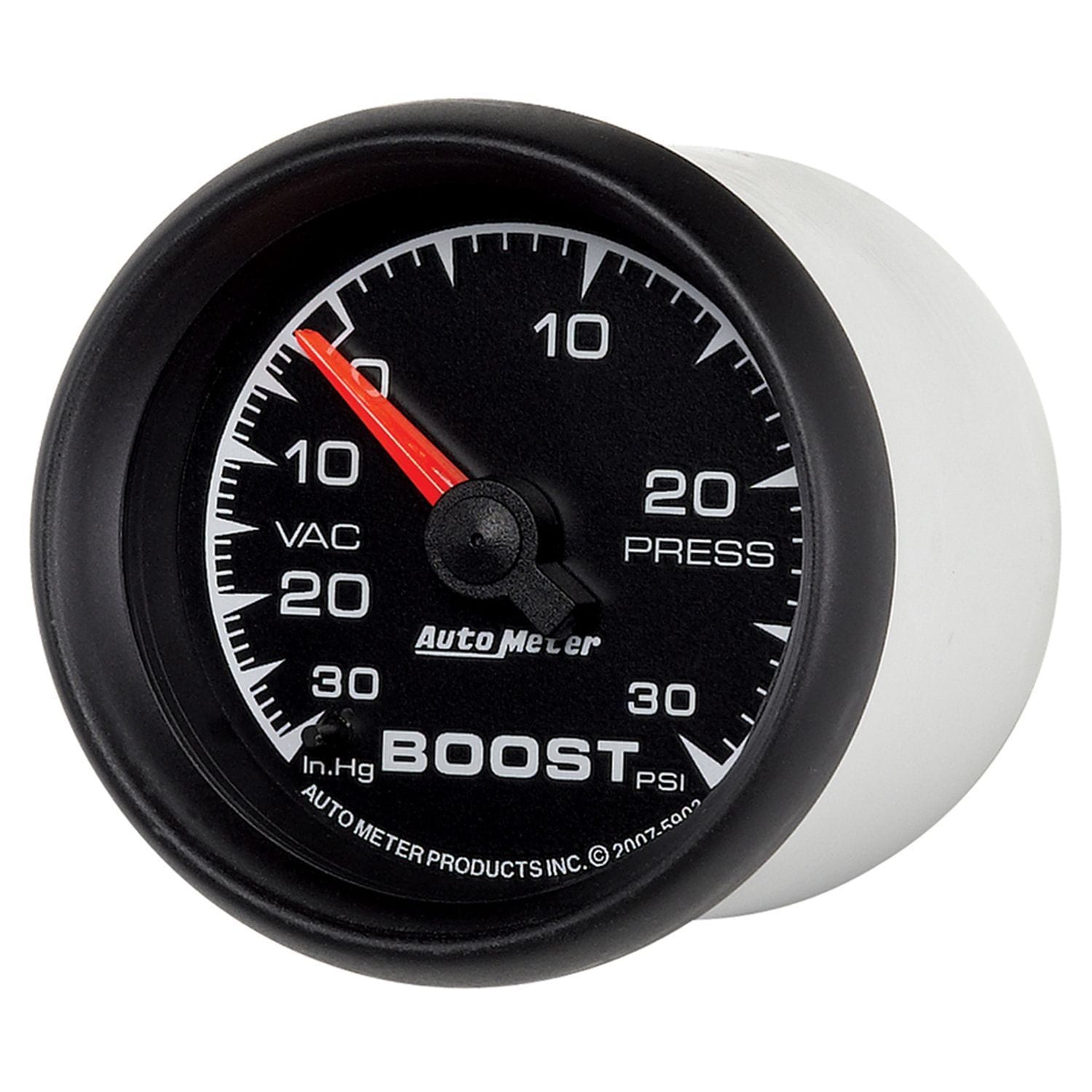 AUTOMETER 2-1/16", Full Sweep, Mechanical, 30 In Hg./30 PSI Auto Meter ES Series Boost/Vacuum Gauge AU5903 SR