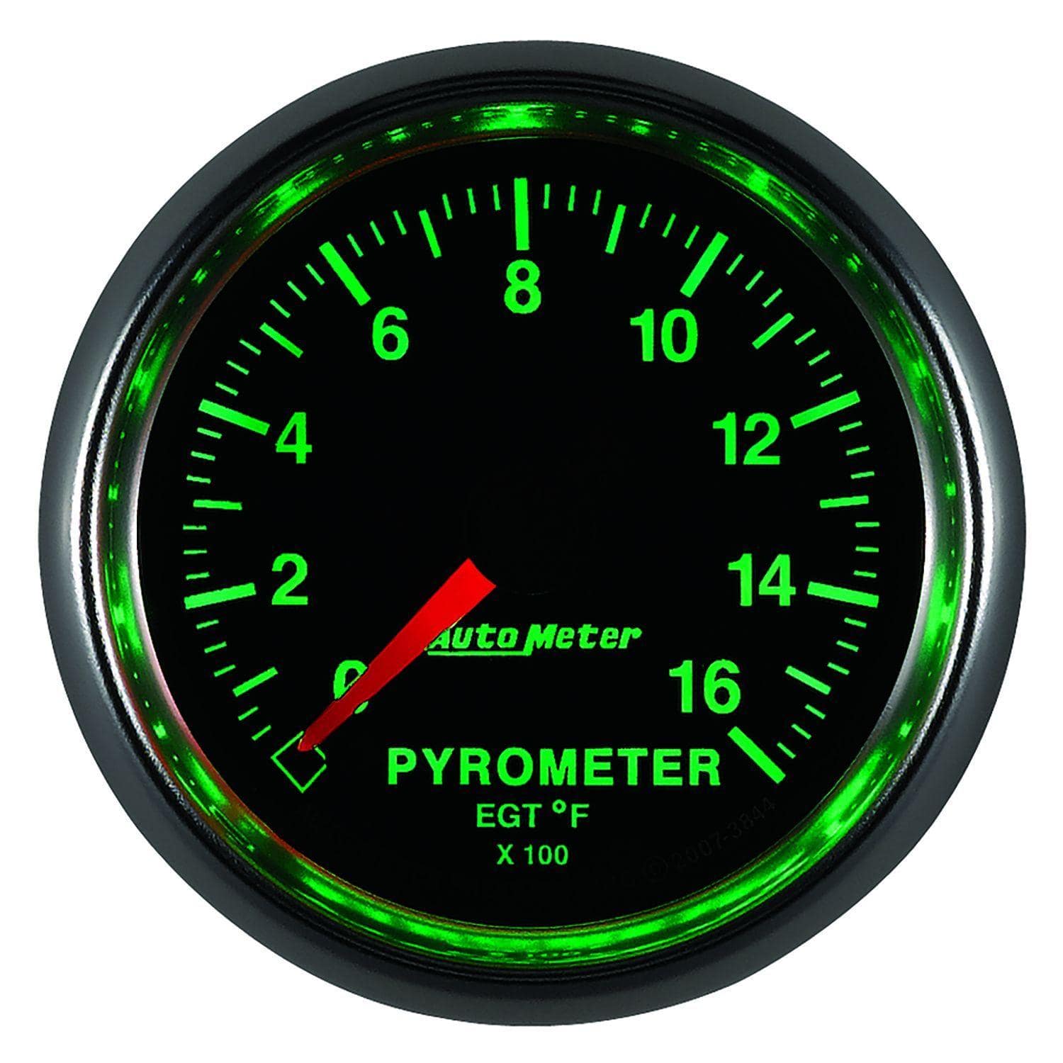 AUTOMETER 2-1/16", In-Dash, Full Sweep Electric, 0 - 1600°F Auto Meter GS Series Pyrometer Gauge AU3844 SR