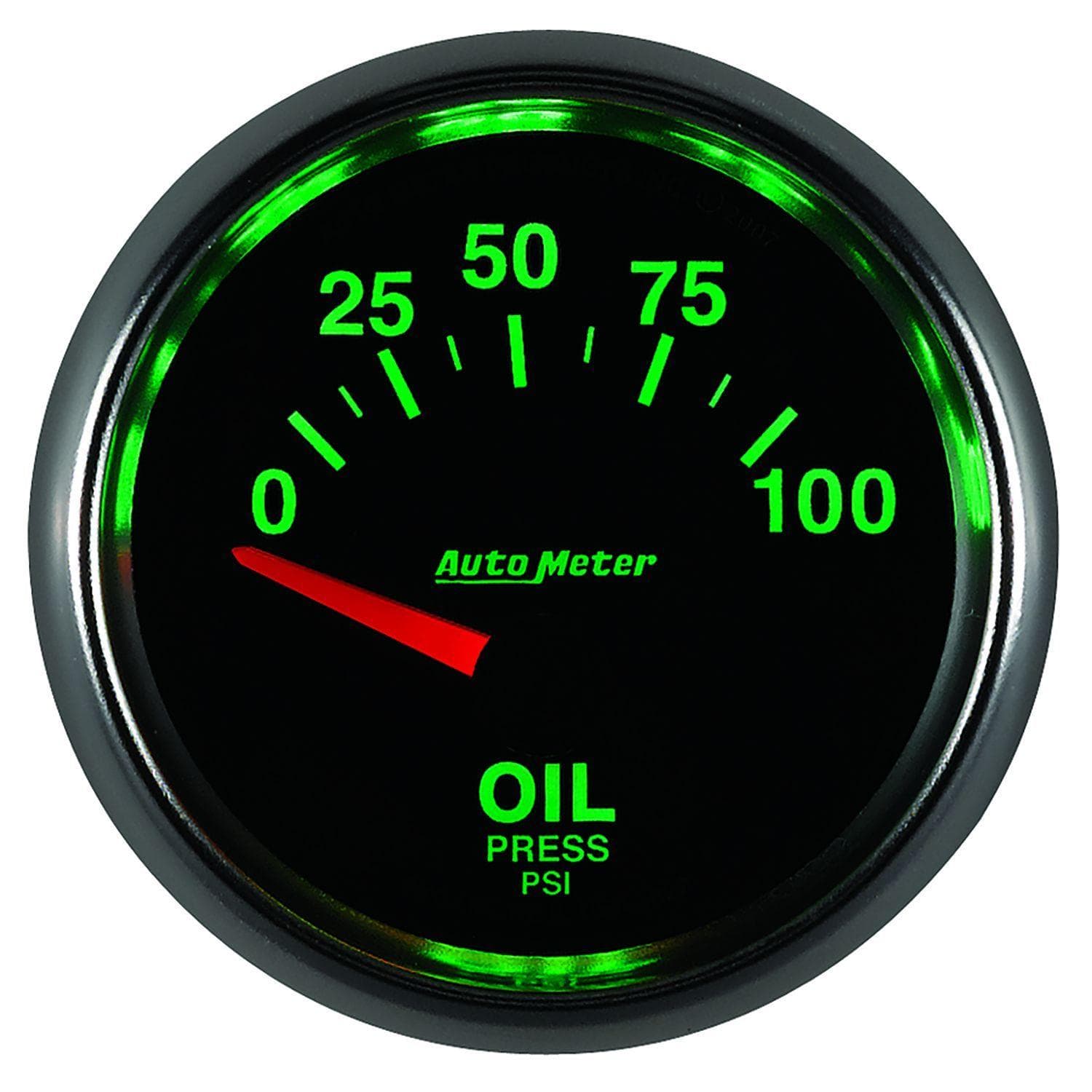 AUTOMETER 2-1/16", In-Dash, Short Sweep Electric, 0 - 100 psi. Auto Meter GS Series Oil Pressure Gauge AU3827 SR