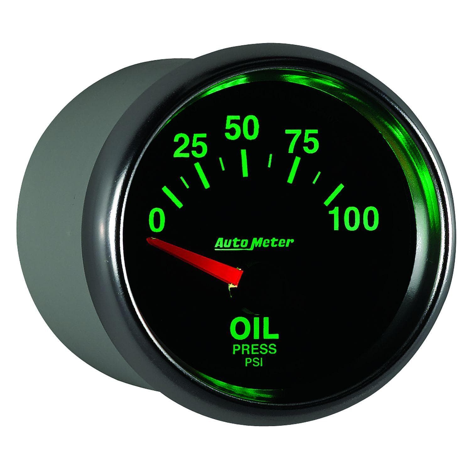 AUTOMETER 2-1/16", In-Dash, Short Sweep Electric, 0 - 100 psi. Auto Meter GS Series Oil Pressure Gauge AU3827 SR