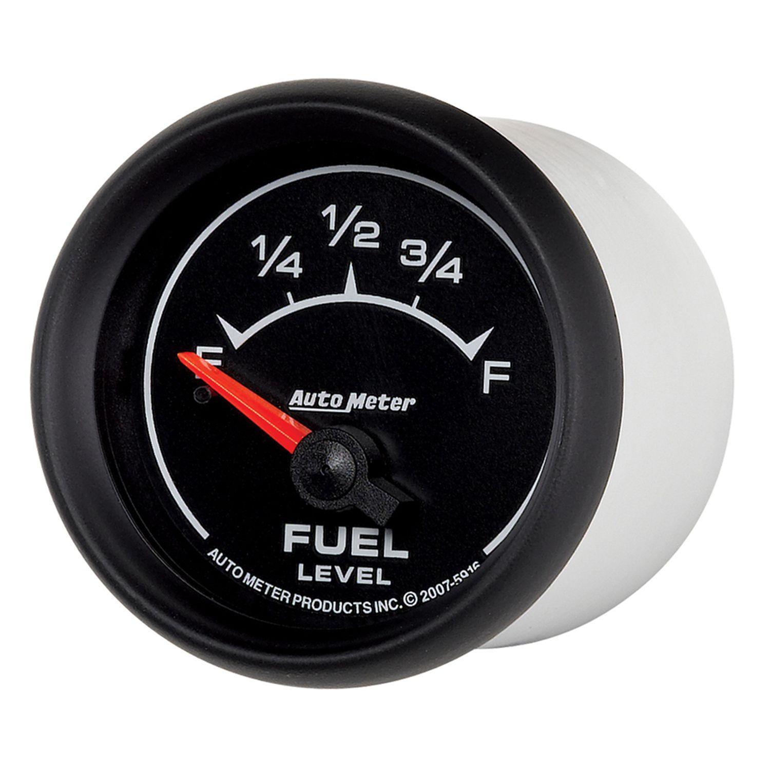 AUTOMETER 2-1/16", Short Sweep Electric, 240 ohms Empty - 33 ohms Full Auto Meter ES Series Fuel Level Gauge AU5916 SR