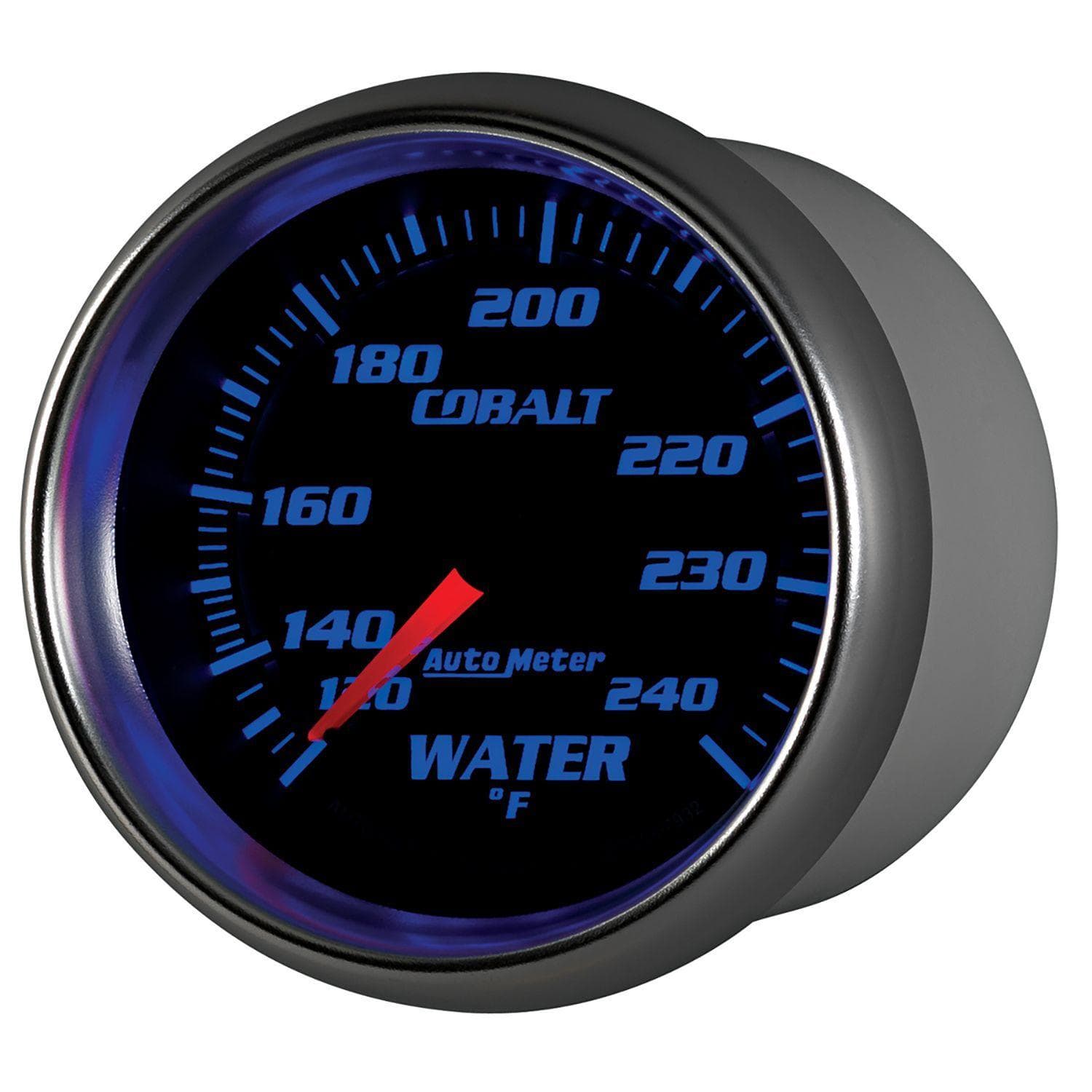 AUTOMETER 2-5/8", Full Short Sweep Mechanical, 120-240°F Auto Meter Cobalt Series Water Temperature Gauge AU7932 SR