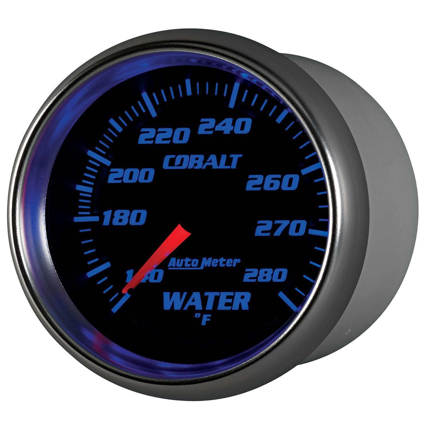 AUTOMETER 2-5/8", Full Short Sweep Mechanical, 140-280°F Auto Meter Cobalt Series Water Temperature Gauge AU7931 SR