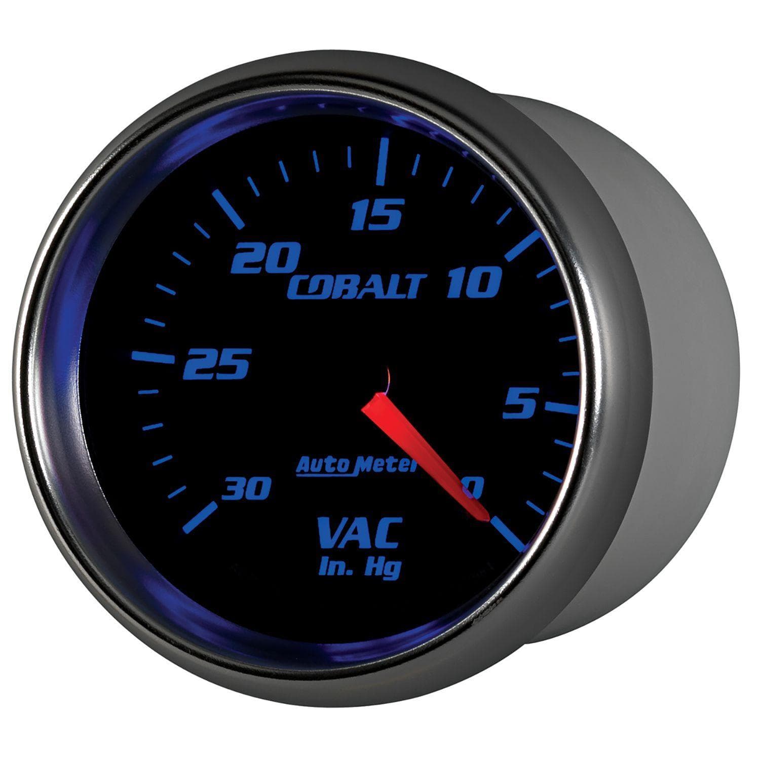 AUTOMETER 2-5/8", Full Sweep Mechanical, 0-30 In. Hg Auto Meter Cobalt Series Vacuum Gauge AU7984 SR