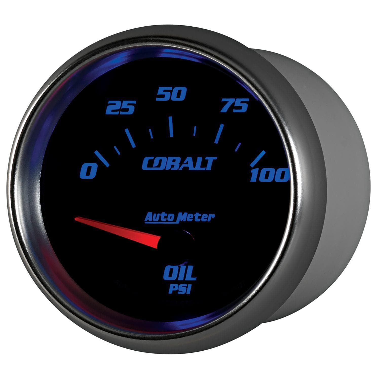 AUTOMETER 2-5/8", Short Sweep Electric, 0-100 psi Auto Meter Cobalt Series Oil Pressure Gauge AU7927 SR