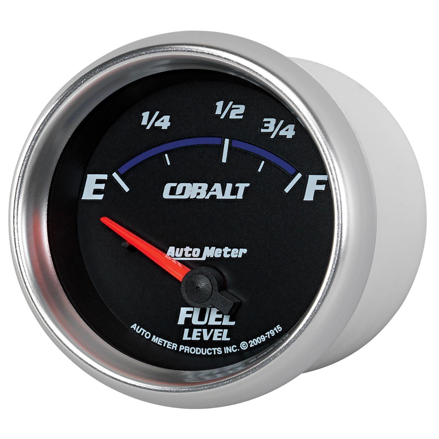 AUTOMETER 2-5/8", Short Sweep Electric, Ford, 73 ohms Empty/10 ohms Full Auto Meter Cobalt Series Fuel Level Gauge AU7915 SR