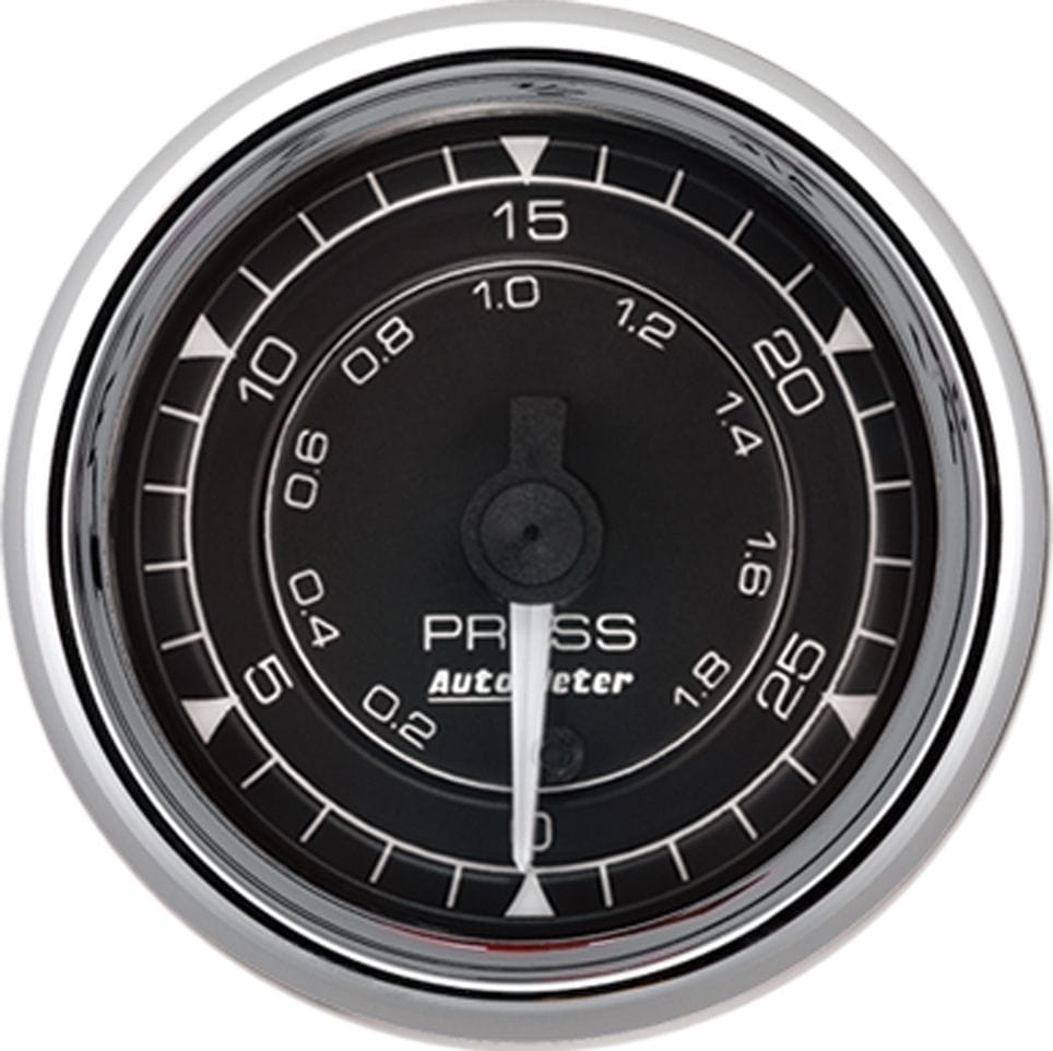 Autometer Autometer Autometer Chrono Chrome Series Pressure Gauge (AU9764) SR