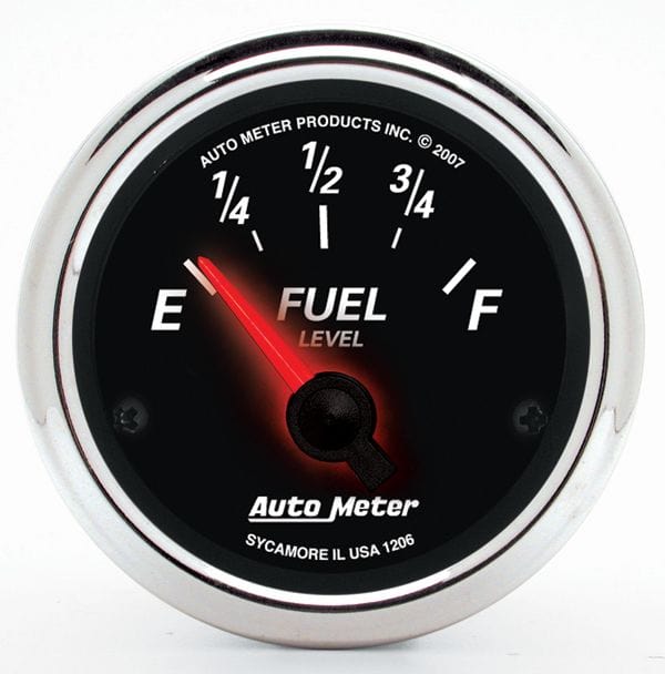 Autometer Autometer Autometer Designer Black II Fuel Level Gauge (AU1206) SR
