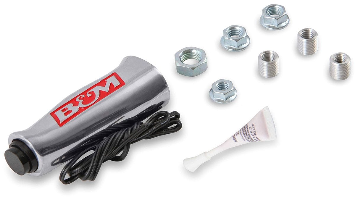 B&M Brushed Aluminium With Button Suit L/H Drive B&M Universal T- Handle BM80658 SR