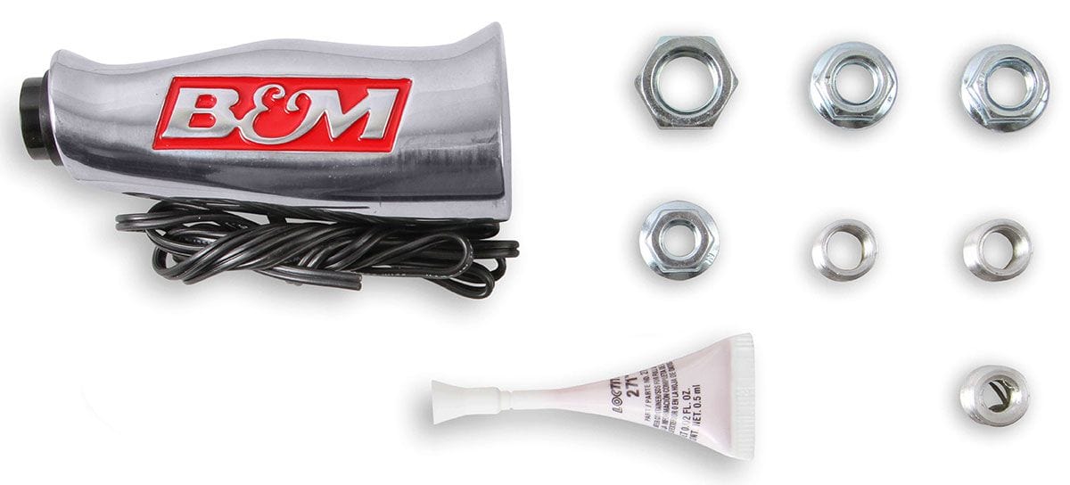 B&M Brushed Aluminium With Button Suit L/H Drive B&M Universal T- Handle BM80658 SR