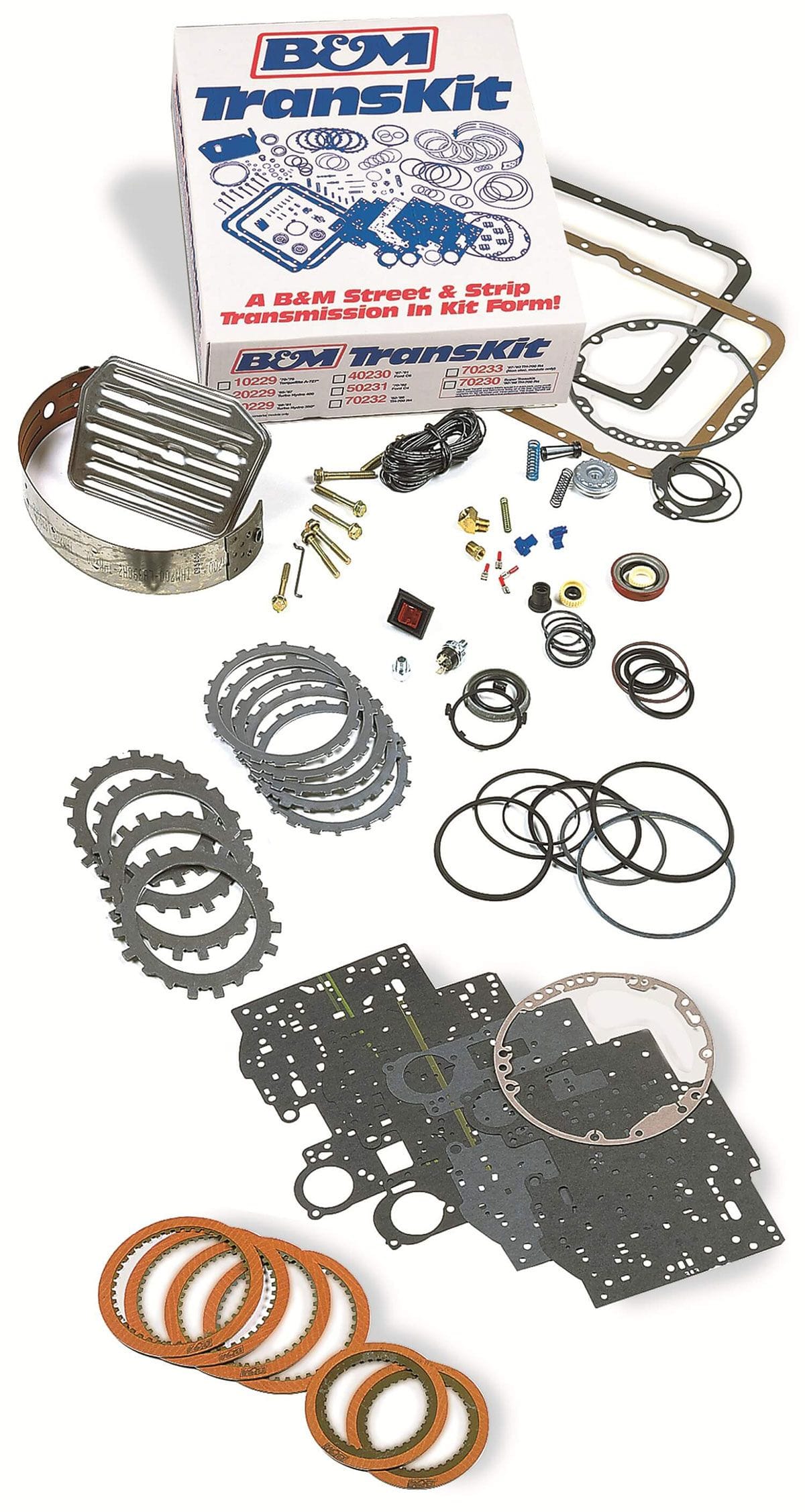 B&M Suit Ford 1970-82 C4, Auto Transmission Rebuild Kit B&M Transkit BM50231 SR