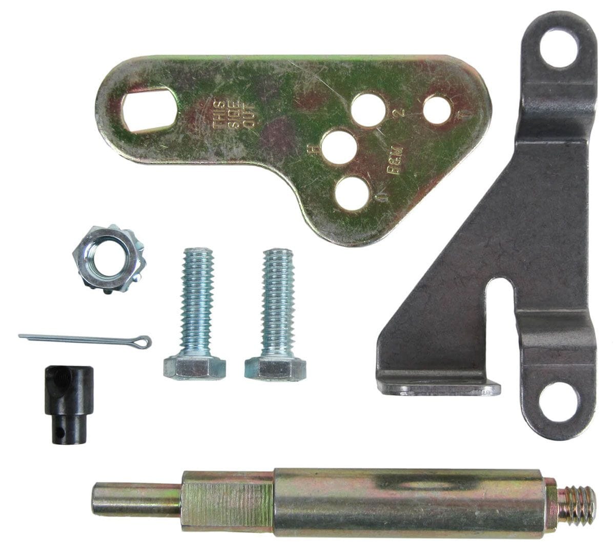 B&M Suit GM 1962-'73 Powerglide With Out T.V. Hole B&M Transmission Bracket & Lever Kit BM70497 SR
